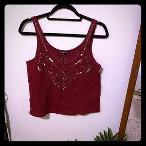 Sequin tank top